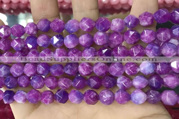 CCN5242 15 inches 8mm faceted nuggets candy jade beads