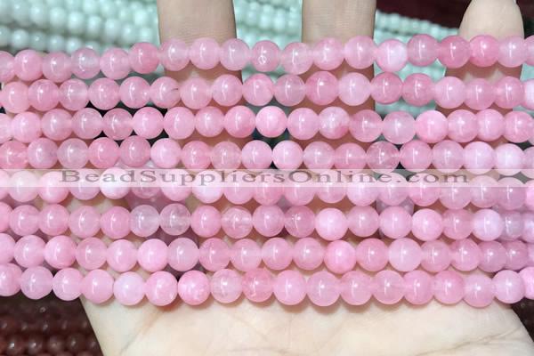 CCN5277 15 inches 6mm round candy jade beads Wholesale