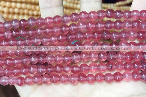 CCN5293 15 inches 6mm round candy jade beads Wholesale