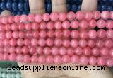 CCN5327 15 inches 8mm round candy jade beads Wholesale