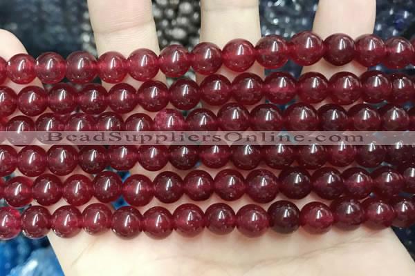 CCN5369 15 inches 8mm round candy jade beads Wholesale