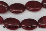 CCN537 15.5 inches 15*20mm oval candy jade beads wholesale