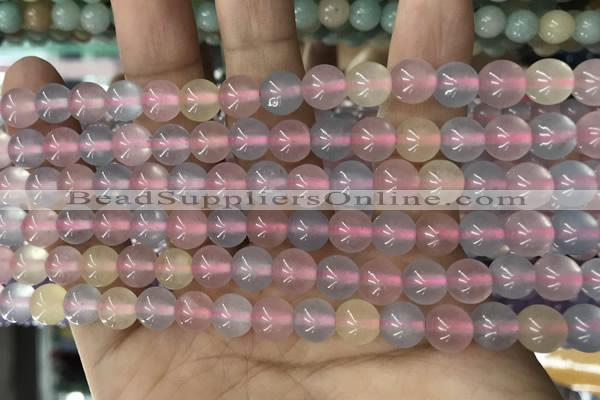 CCN5491 15 inches 8mm round candy jade beads Wholesale