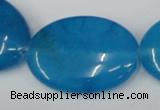 CCN559 15.5 inches 25*35mm oval candy jade beads wholesale