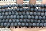 CCN5632 15 inches 8mm round matte candy jade beads Wholesale