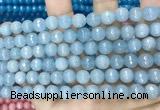 CCN5654 15 inches 8mm faceted round candy jade beads