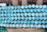 CCN5655 15 inches 8mm faceted round candy jade beads