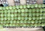 CCN5670 15 inches 8mm faceted round candy jade beads