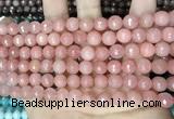 CCN5714 15 inches 8mm faceted round candy jade beads