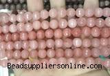 CCN5715 15 inches 8mm faceted round candy jade beads