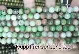 CCN5740 15 inches 8mm faceted round candy jade beads