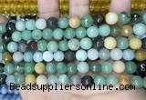 CCN5741 15 inches 8mm faceted round candy jade beads