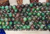 CCN5743 15 inches 8mm faceted round candy jade beads