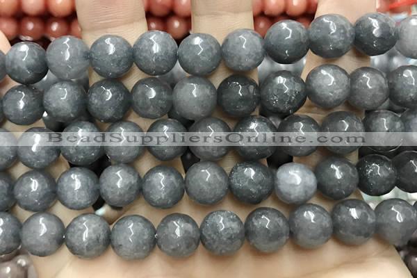 CCN5769 15 inches 10mm faceted round candy jade beads