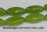 CCN577 15.5 inches 10*20mm marquise candy jade beads wholesale