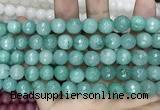 CCN5786 15 inches 10mm faceted round candy jade beads