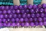 CCN5798 15 inches 10mm faceted round candy jade beads