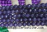 CCN5800 15 inches 10mm faceted round candy jade beads