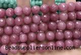 CCN5803 15 inches 10mm faceted round candy jade beads