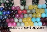 CCN5819 15 inches 10mm faceted round candy jade beads