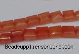 CCN585 15.5 inches 8*8mm square candy jade beads wholesale