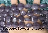 CCN5871 15 inches 15mm flat round candy jade beads Wholesale