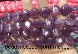 CCN5873 15 inches 15mm flat round candy jade beads Wholesale