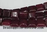 CCN589 15.5 inches 10*10mm square candy jade beads wholesale