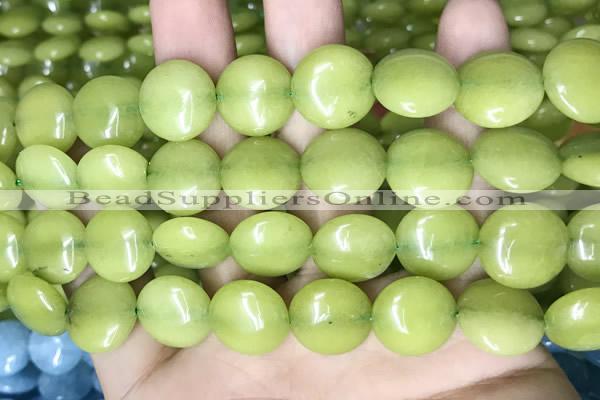 CCN5903 15 inches 15mm flat round candy jade beads Wholesale