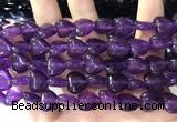 CCN5930 15 inches 12*12mm heart candy jade beads Wholesale