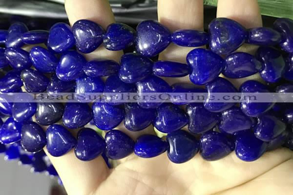 CCN5938 15 inches 12*12mm heart candy jade beads Wholesale