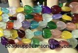 CCN5942 15 inches 12*12mm heart candy jade beads Wholesale