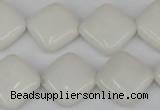 CCN595 15.5 inches 15*15mm diamond candy jade beads wholesale