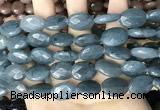 CCN5982 15 inches 13*18mm faceted oval candy jade beads