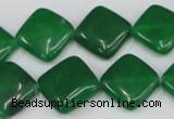 CCN600 15.5 inches 15*15mm diamond candy jade beads wholesale