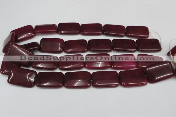 CCN613 15.5 inches 20*30mm rectangle candy jade beads wholesale