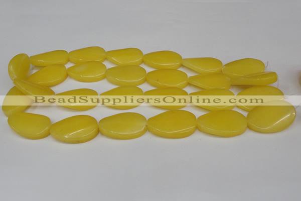 CCN616 15.5 inches 22*30mm twisted oval candy jade beads wholesale