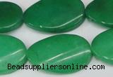 CCN619 15.5 inches 22*30mm twisted oval candy jade beads wholesale