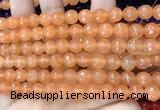 CCN6308 15.5 inches 8mm faceted round candy jade beads Wholesale