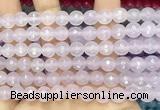 CCN6318 15.5 inches 8mm faceted round candy jade beads Wholesale