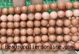 CCN6328 15.5 inches 8mm faceted round candy jade beads Wholesale