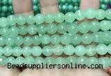 CCN6330 15.5 inches 8mm faceted round candy jade beads Wholesale