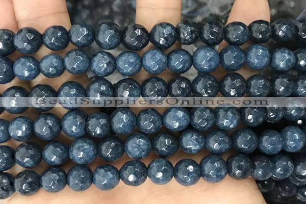 CCN6343 6mm, 8mm, 10mm, 12mm & 14mm faceted round candy jade beads