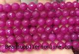 CCN6347 6mm, 8mm, 10mm, 12mm & 14mm faceted round candy jade beads