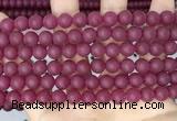 CCN6371 15.5 inches 6mm, 8mm, 10mm & 12mm round matte candy jade beads