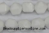 CCN660 15.5 inches 15*15mm faceted nuggets candy jade beads