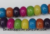 CCN722 15.5 inches 8*12mm rondelle candy jade beads wholesale