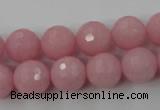 CCN752 15.5 inches 4mm faceted round candy jade beads wholesale