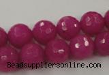 CCN754 15.5 inches 4mm faceted round candy jade beads wholesale