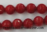 CCN756 15.5 inches 4mm faceted round candy jade beads wholesale